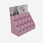Portable Cardboard Table Top Counter Display For Necklace Promotion