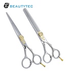 S52 professional gold screw baber razor set hairdressing scissors scissors