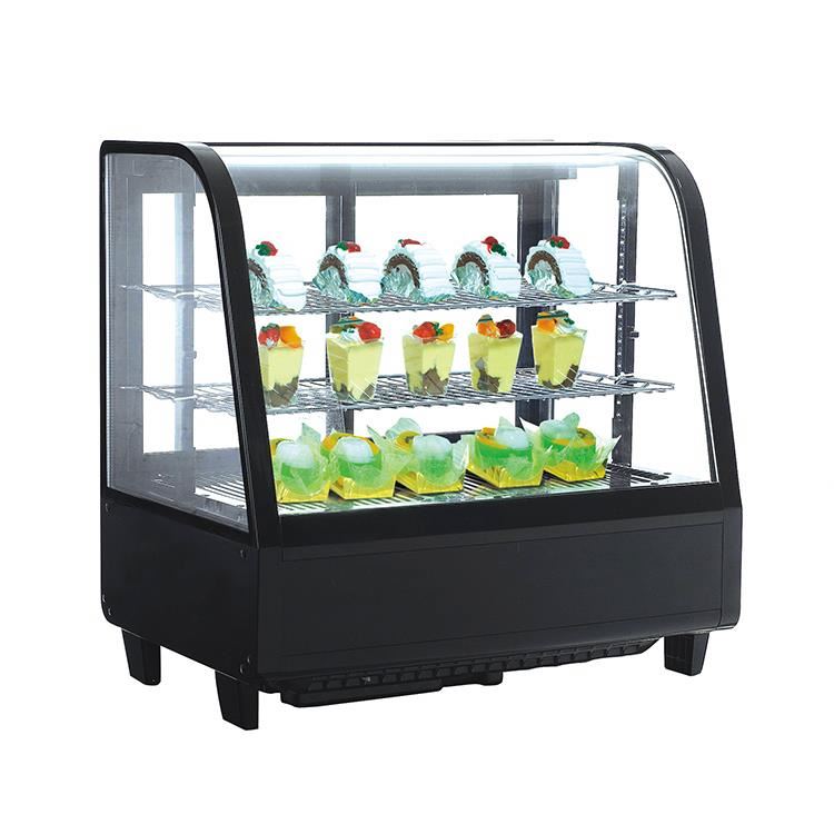 RTW-100L Bakery Shop Small Front Curved Countertop Cake Bread Display Cabinet