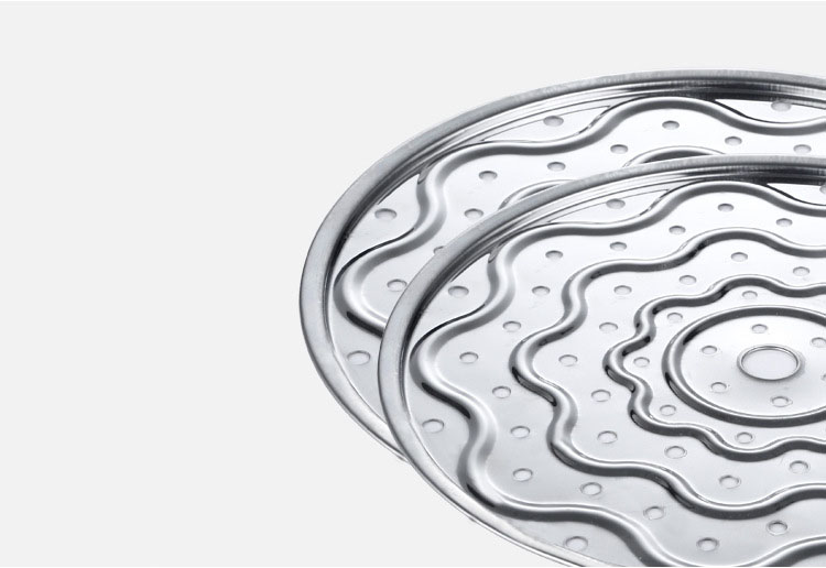 3 layers stainless steel  steamer pot and cookware pot with glass lid