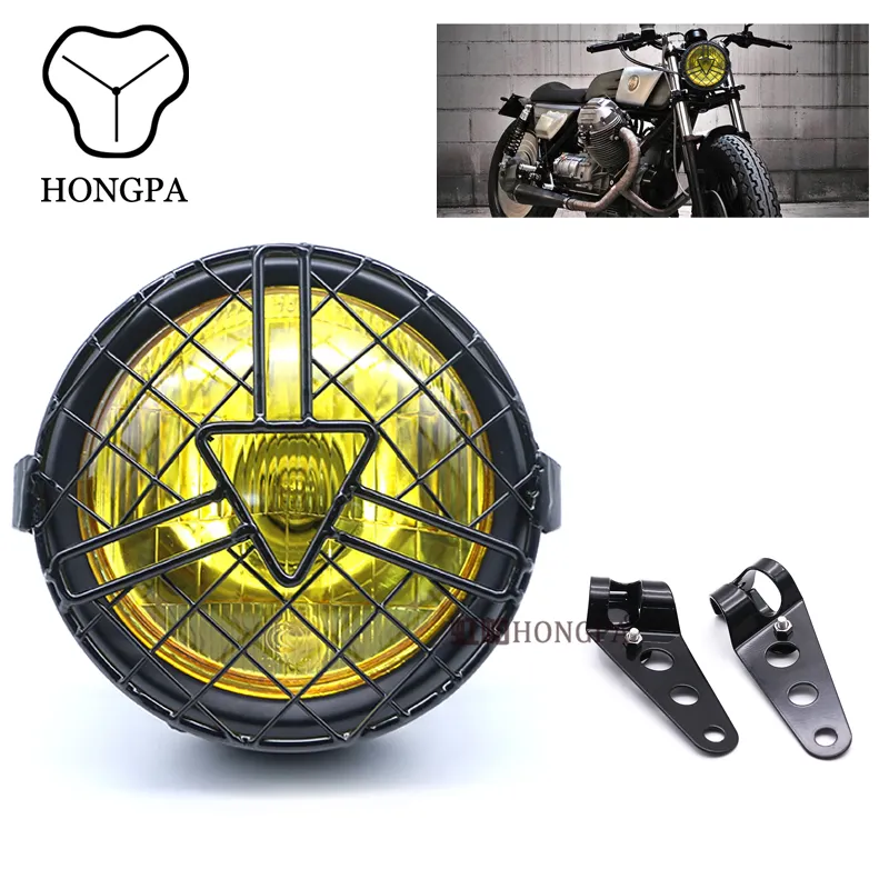 5.75'' Cheapest Custom Motorcycle Projector Headlights Led H4 Headlamp For Motorbike