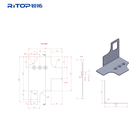 Custom cnc metal part stainless steel laser cutting punch press service