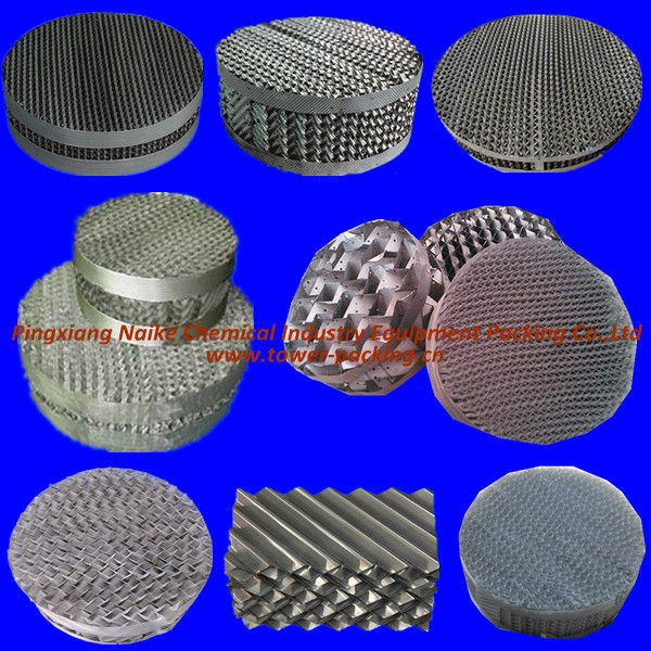 Structured Packing 304 316 410 for Distillation Column Stainless Steel Metal Vacuum to High Pressure Plate ISO9001:2000 0