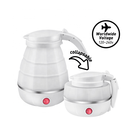 Portable Mini Travel Multifunction Foldable 0.6L Water 600Ml Folding Collapsible Silicone Electric Kettle