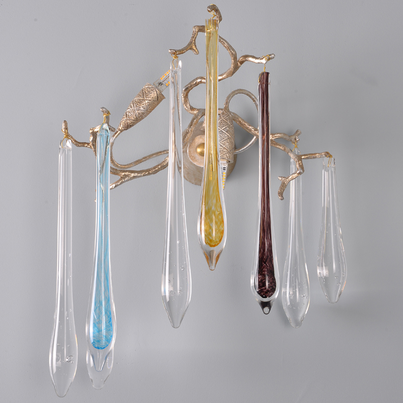 European creative led bronze Marble antique wall lamp chandelier indoor lighting bedroom hanging bedside reading lamps