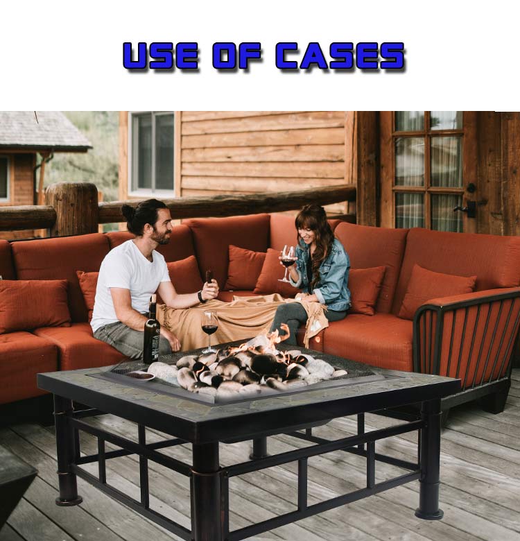 hot Outdoor Wood Burning BBQ fire pit for camping