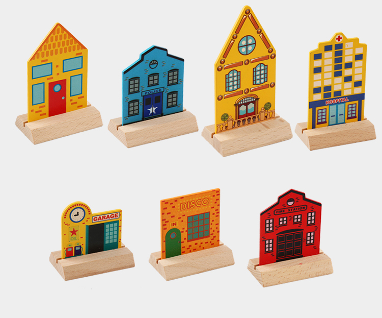 Wholesale Custom High Quality 88 Pieces Wooden Train Tracks Table Toys New Design Boys Girls Self Assemble Educational Toys