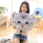 Plush Scottish Fold Cat Toys Cushion And Pillow 40cm - Small Grey