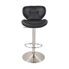 High Quality Black Metal Barstool Leather Bar Stool Modern Top Chair For Sale