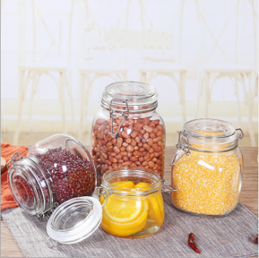 150ml 330ml 750ml round glass containers glass jar for bubble tea wholesale storage jars