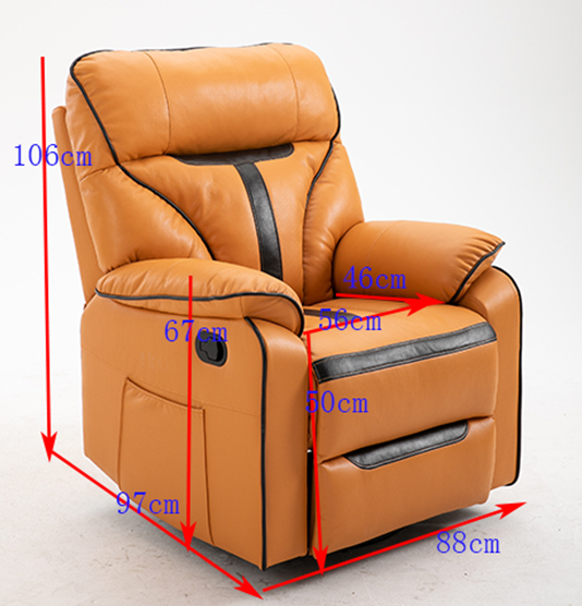 Factory Promotuion Product New Design Fashion Home Furniture General Use Manual Recliner Swivel and Rocker chair