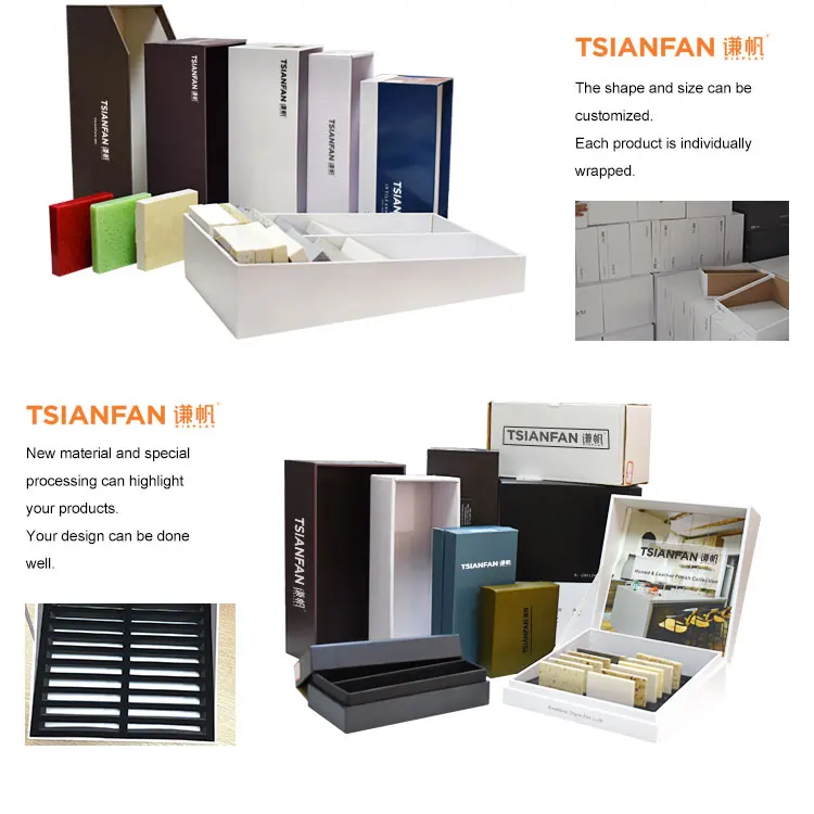 PY003W Cardboard Paper Ceramic Tile Sample booklet for flooring tile