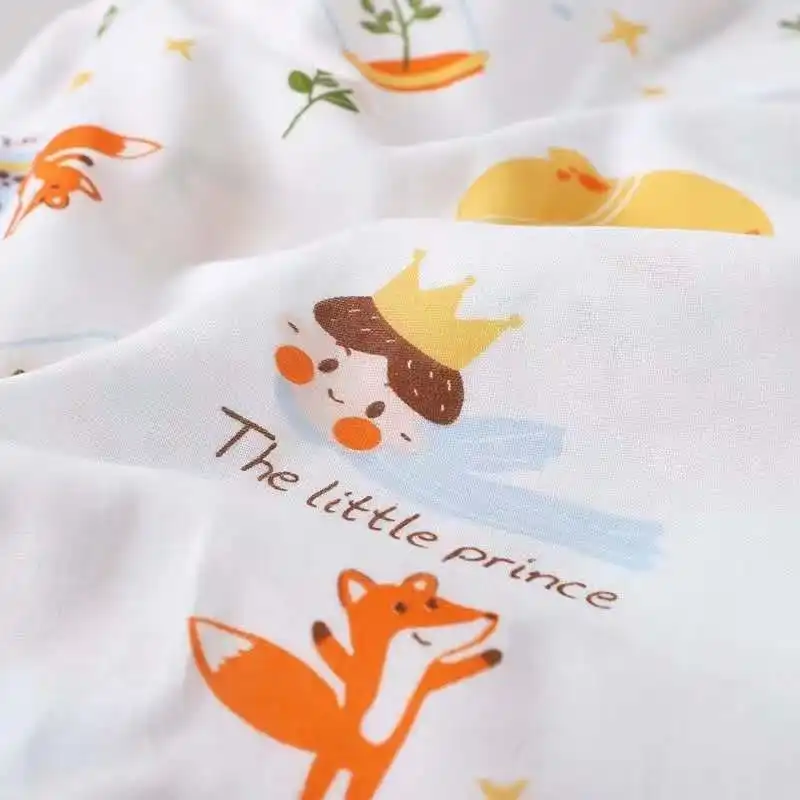 Healthy Double Layer Printed Gauze Fabric For Baby