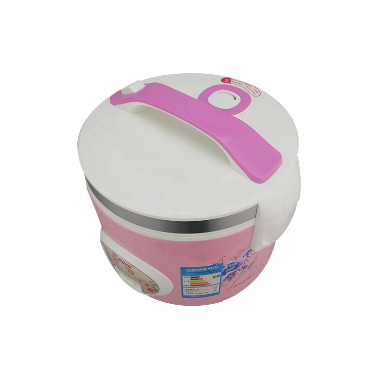 Deluxe rapid uniform heating 3L - 5L stainless steel pink electric rice cooker