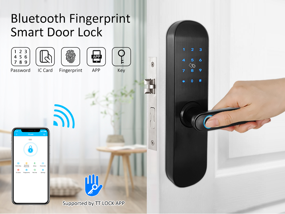 Manufacturer Automatic Keyless Fingerprint Keypad Digital Door Lock for Hotel Apartment Home