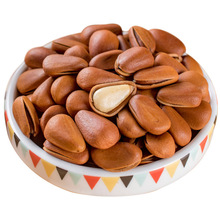 New harvested whole dried raw wild pine nut for food