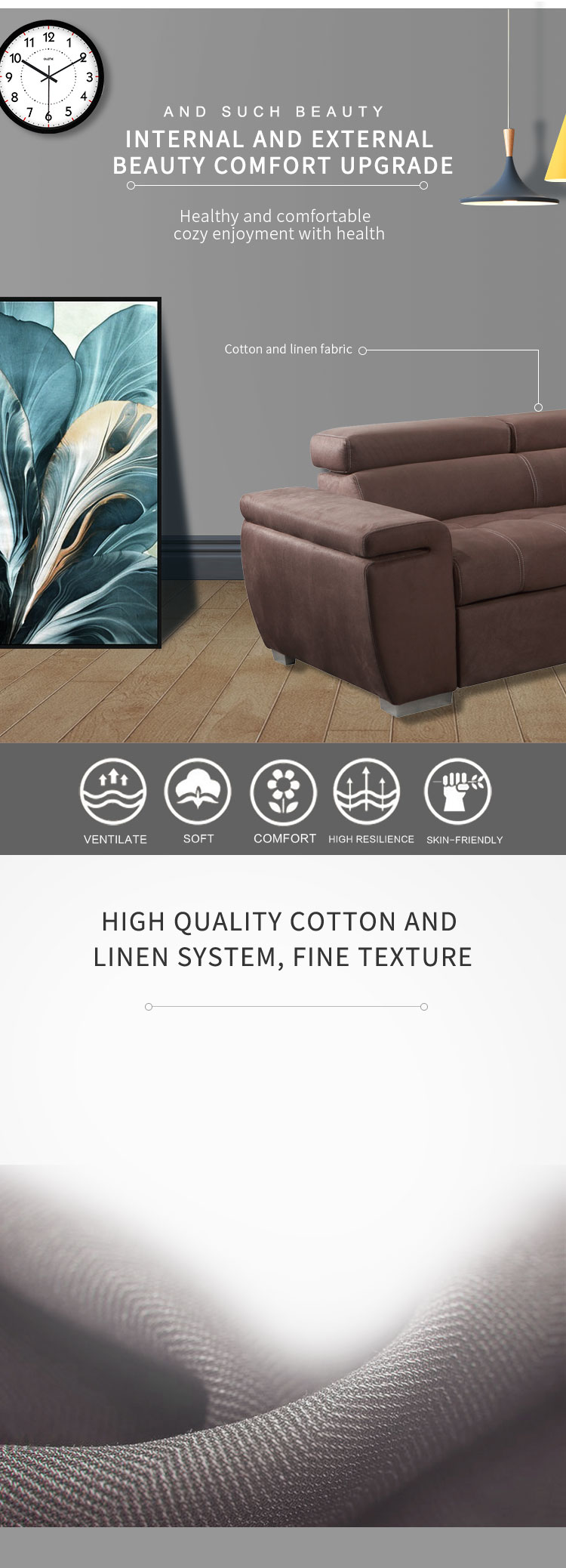 sleeper sofa set with ottoman for living room sofa modern design l shape sofa bed