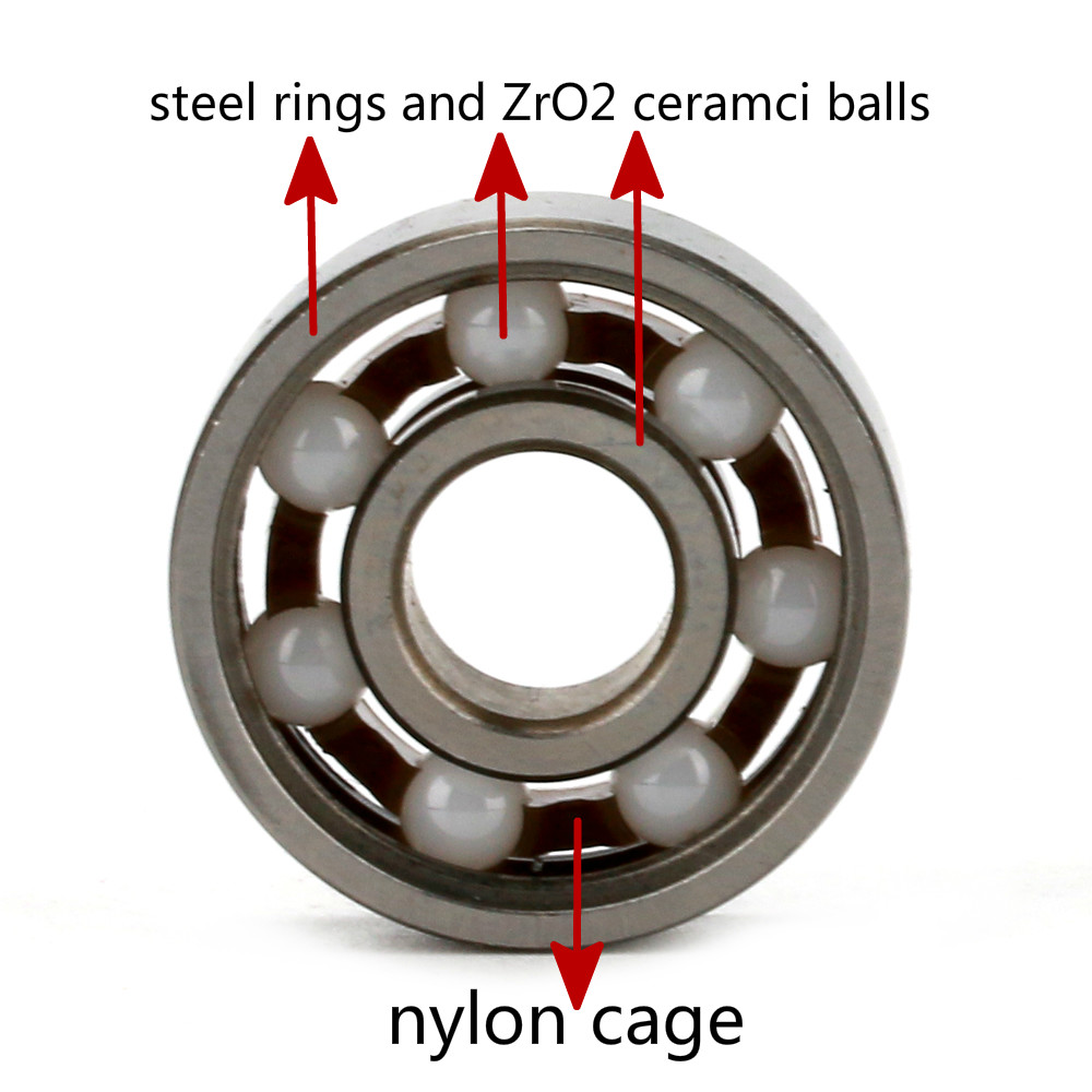 1154 SMR115 5x11x4 440 stainless steel hybrid ceramic c3 clearance with passivation Fishing gear tool ball bearing