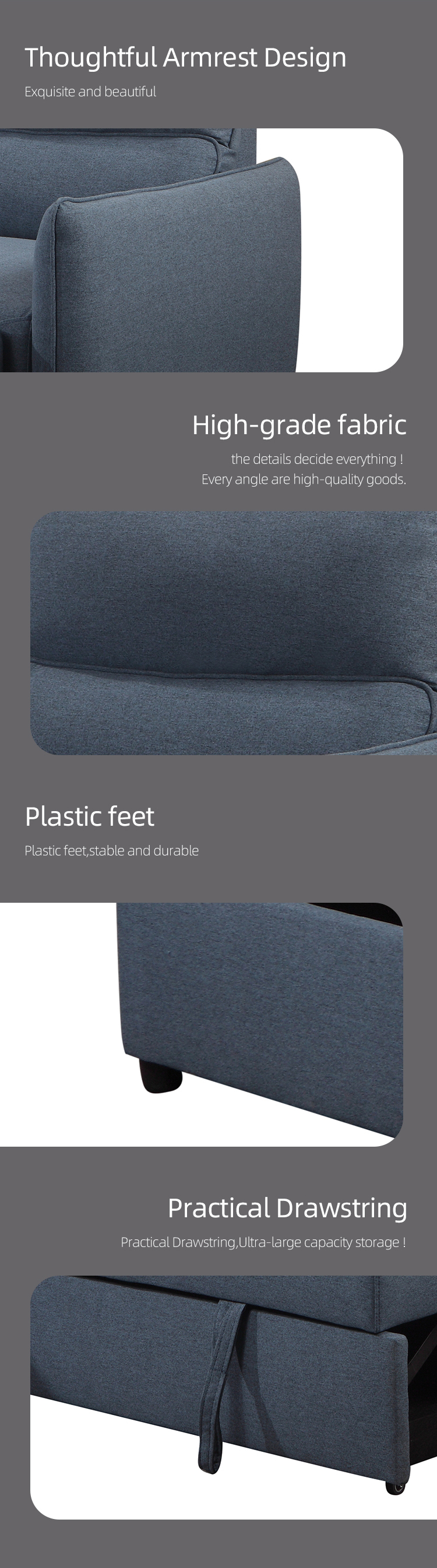 Simple Modern Style Sleeper sofa Bed Living Room Furniture sofabed Living+Room+Sofas