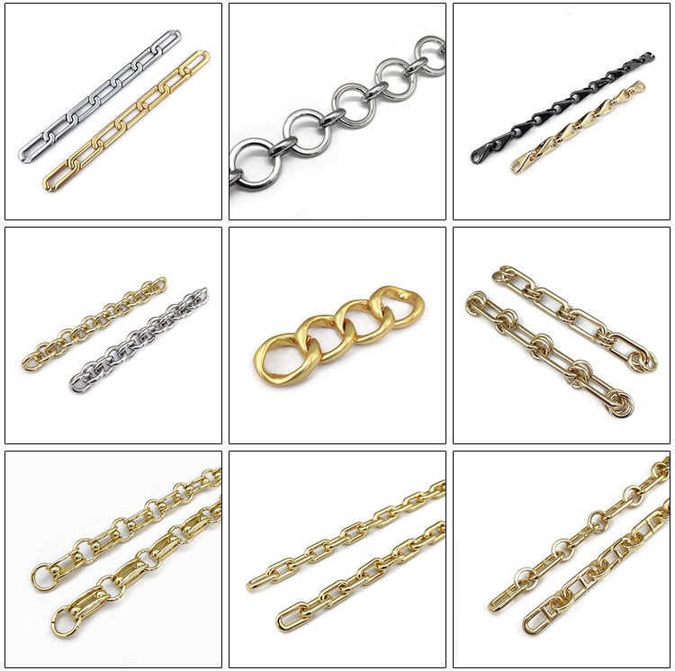 Wholesale Decorative Gold Alloy Chain For Purse Strap