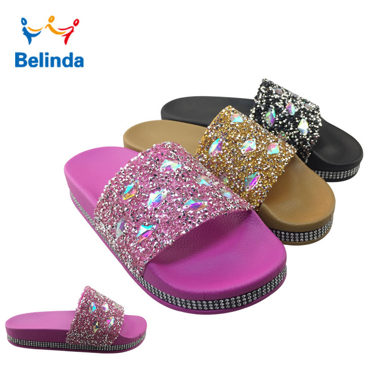 rhinestone slide sandals wholesale