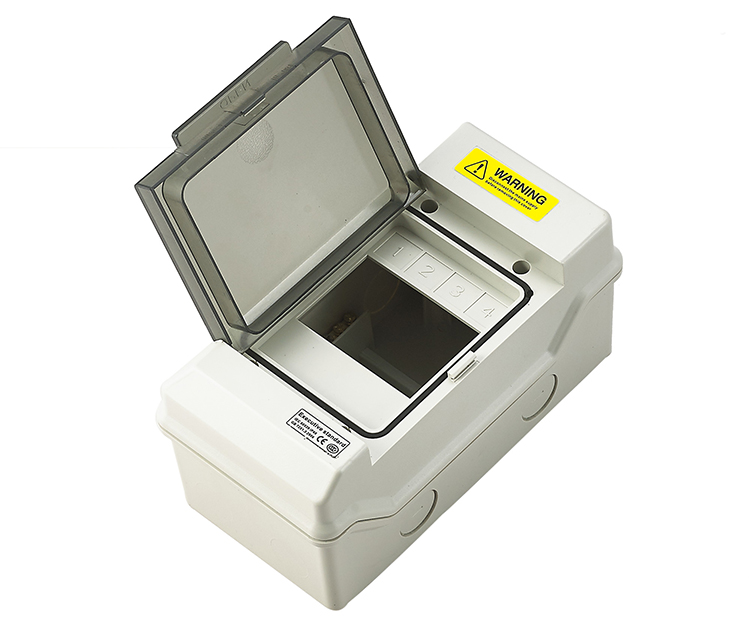 SHPN Series 4 way custom 107*212*92mm outdoor / indoor electric power supply mcb distribution box