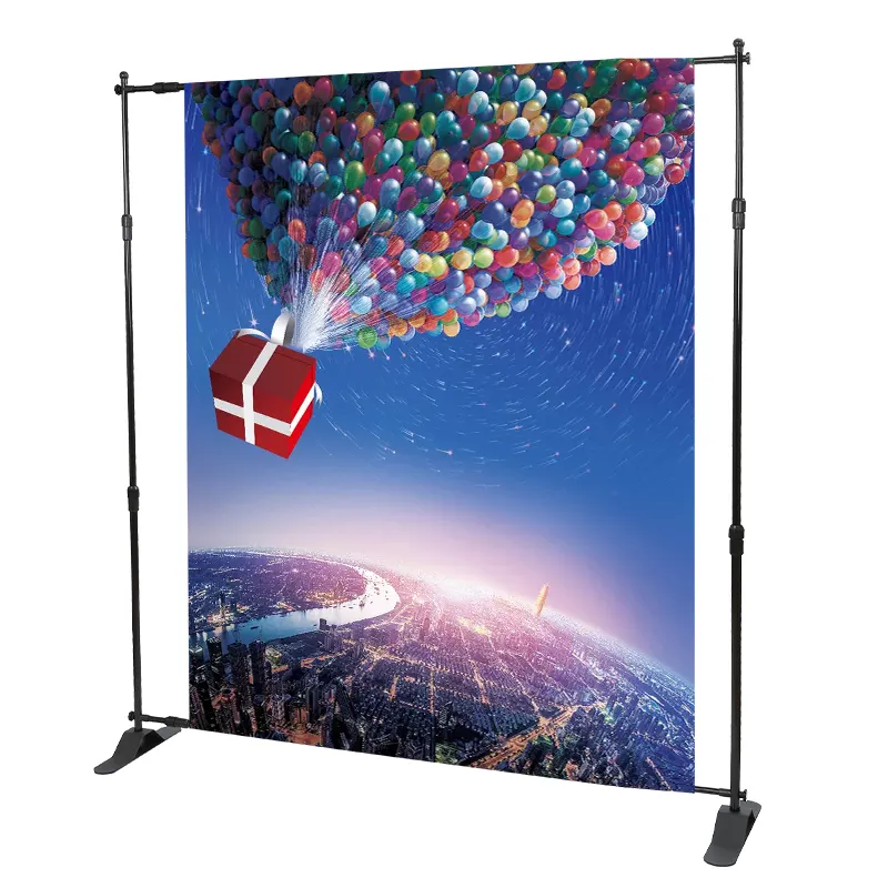 Iron Adjustable Stand Banner Backdrop display Stand for Advertising Exhibition Activities Background