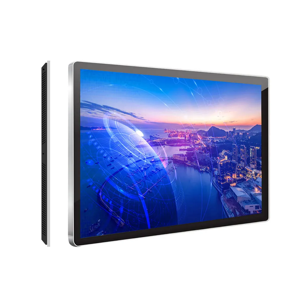 32 inch touch lcd ad player,wall mounted lcd advertising player with android/windows