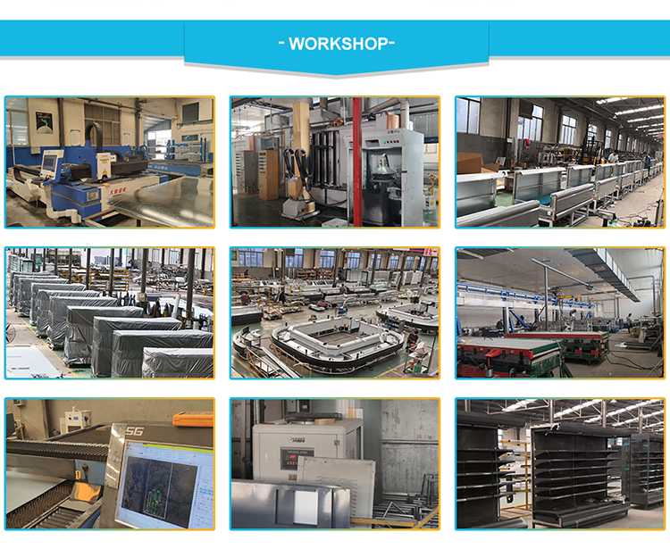 Supermarket fresh meat cold food butchery cooling displays countertop refrigerators freezer