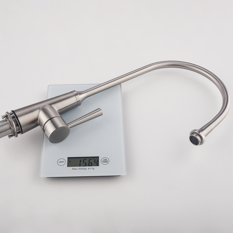Factory direct 304 Stainless Steel Hot And Cold Water for sink Kitchen Faucet in brushed nickel color mixer taps