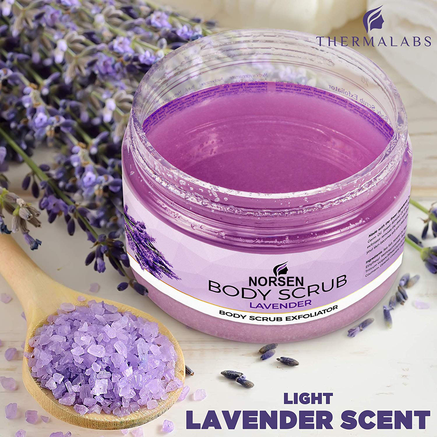 Private Label Organic Remove Dead Skin Exfoliator Lavender Body Scrub