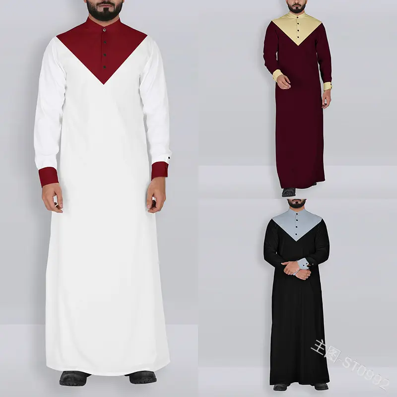 Boy Men Saudi Thobe Qatari Arabic Robe Dishdash Jibba Kaftan Abaya Dress Jubba