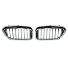Car Body Parts Chrome/Black/Gloss Black ABS Front Grill Mesh One Slat For BMW 5 Series G38 2017-2024