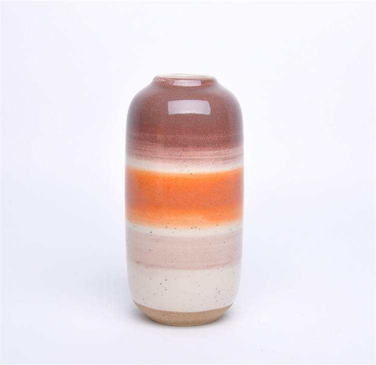 Western elegance hand painted colorful home decor tabletop modern small bud vases / ceramic vase