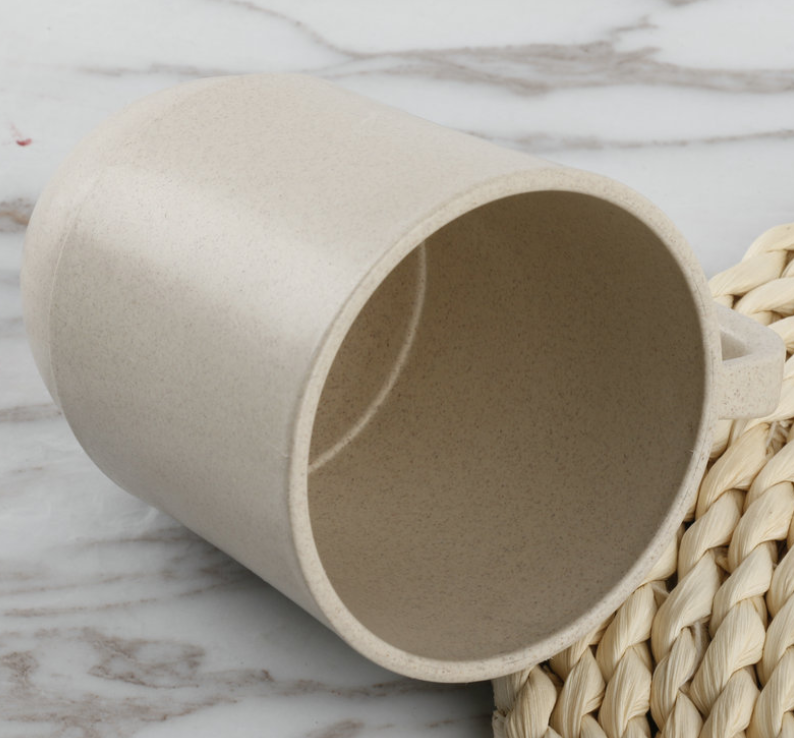 BPA free new delicate made wheat straw coffee mugs biodegradable tea cup