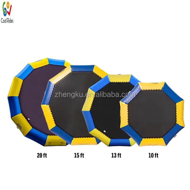 Customized water sea inflatable floating trampoline/Water leisure float inflatable games/water trampoline clearance for sales