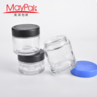 Custom 30ml 60ml 90ml 120ml Childproof Empty Glass Weed Packaging