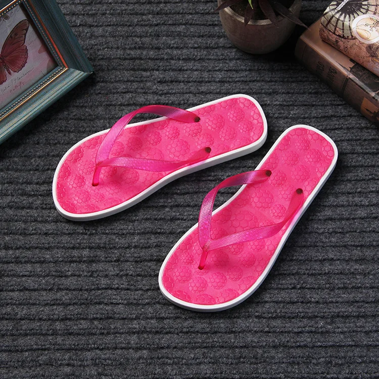 Summer Slippers Women Indoor Foot Massage Flip Flops Beach Non-Slip Ladies Sandals