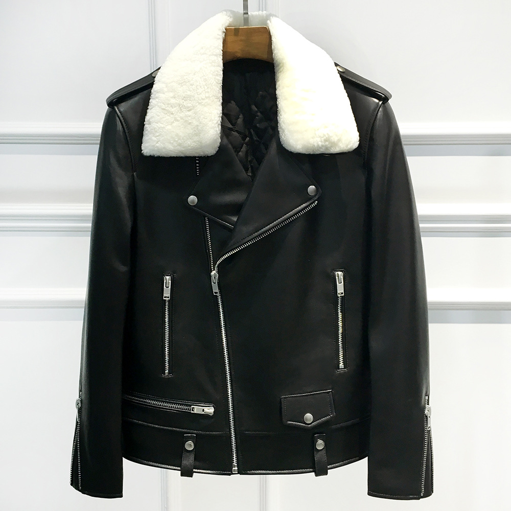 Wholesale Super Fashion Autumn Winter Suede Faux Leather Women Jacket