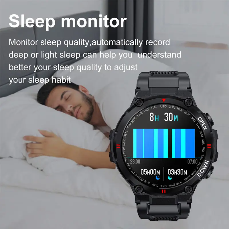 New Arrival 400mah Big Battery Heart Monitoring Calling Function Smart Watch For Men