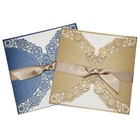 Latest gold custom luxury laser cut wedding invitations golden lasercut wedding invitation cards