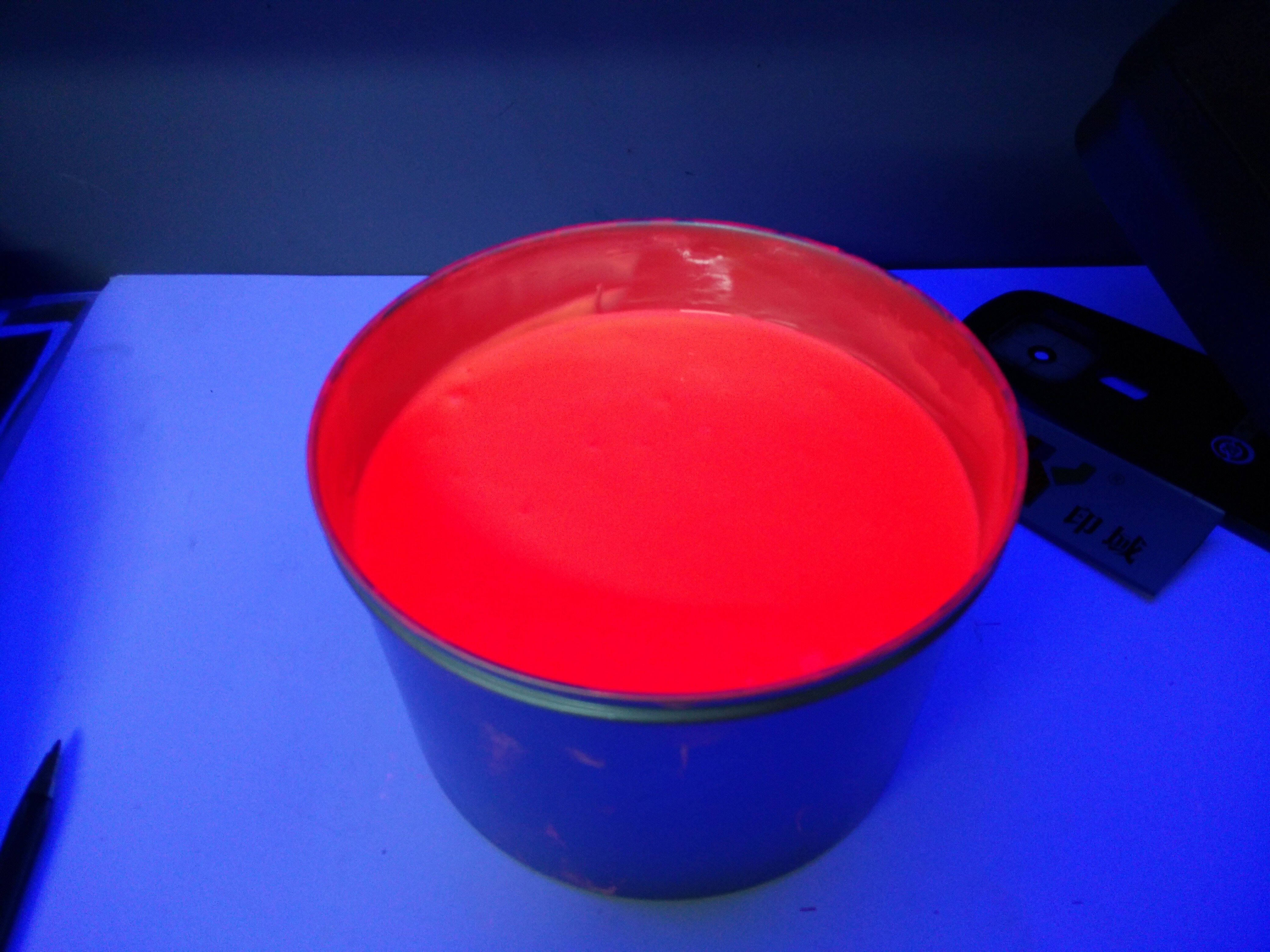 High quality Screen  UV invisible ink for Screen  printing, color green Nature Dry
