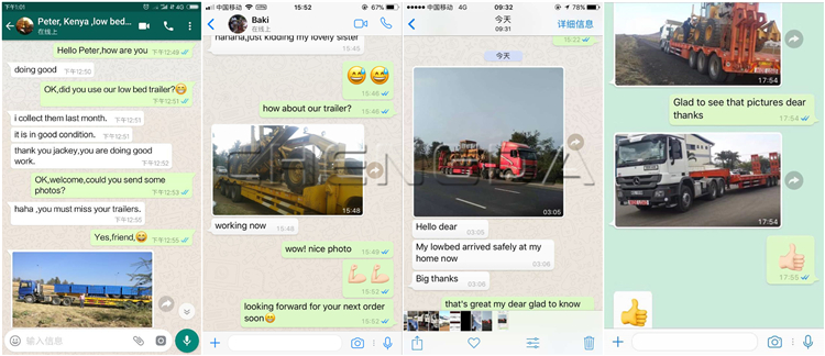 50 Ton Flatbed Trailer Customers Feedback 50 Ton Flatbed Trailer Customers Feedback