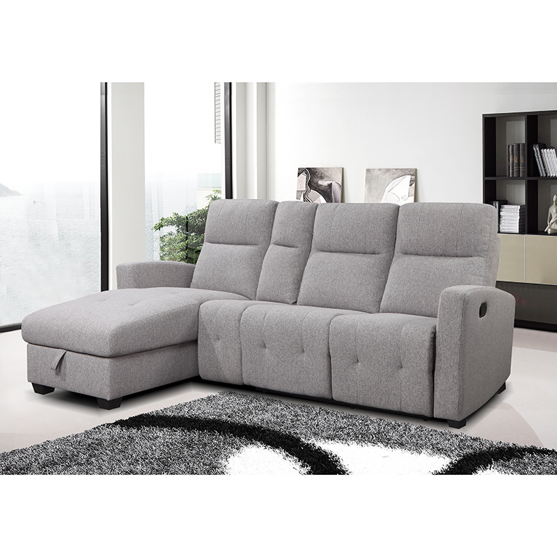 Modern living room sofa Furniture 3 seat  Multi function Folding fabric sofa for home