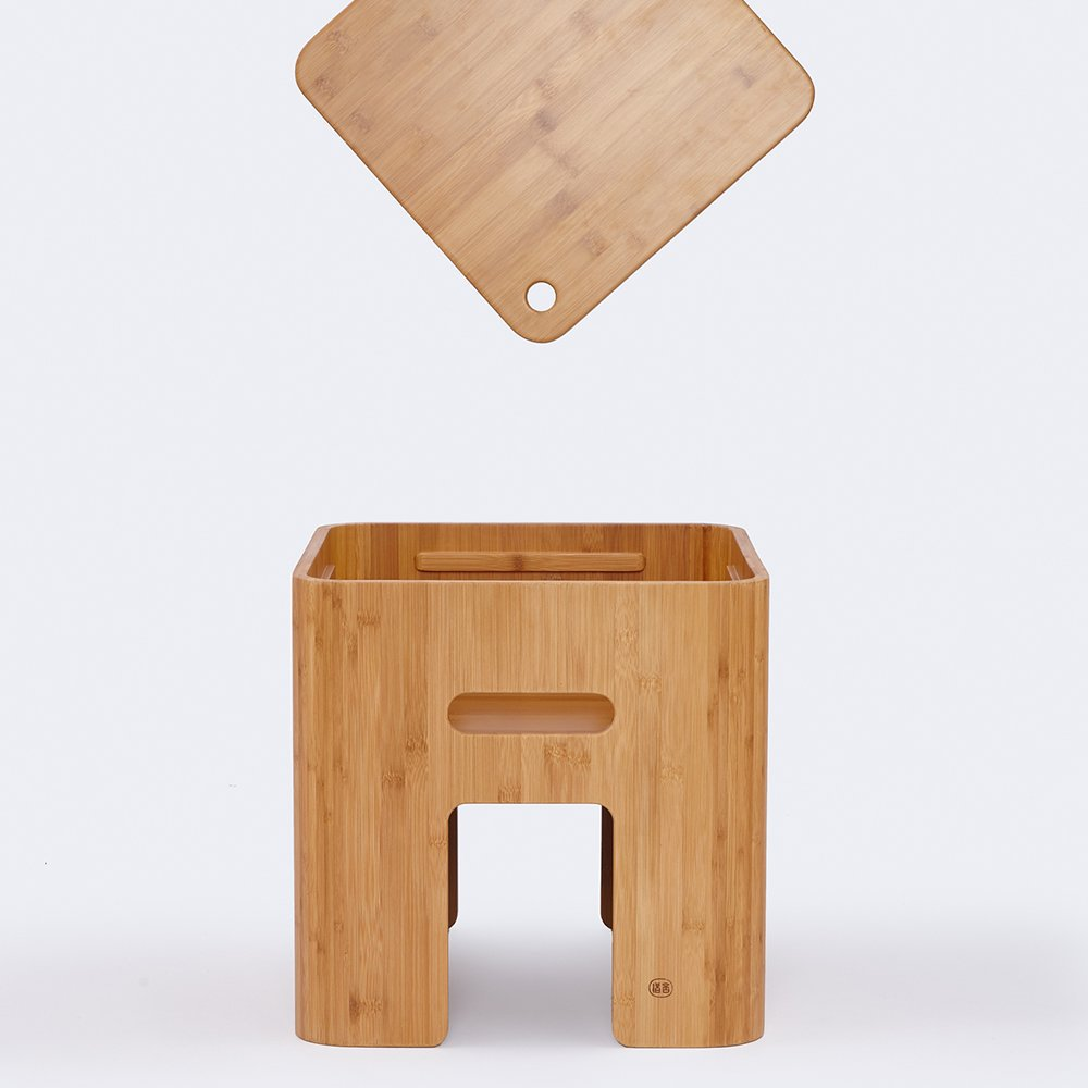 Bamboo storage foot stool multifunction coffee table tea table bamboo stool