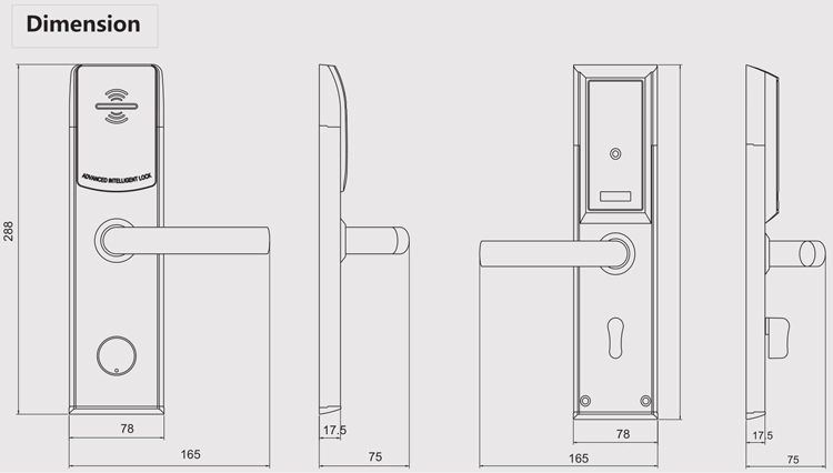 Tediton Keyless Smart Hotel Door Lock with tthotel Opera PMS Software System