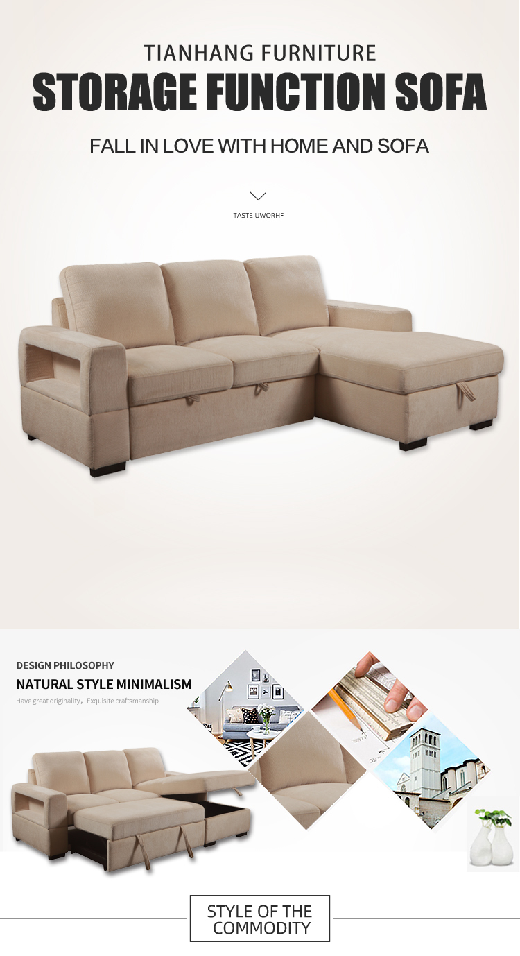 Factory sofa set High quality sofa set for Living room French fashion Modern corner sofa bed