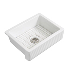 Professional Ceramic Apron Front Farmhouse Single Bowl Kitchen Sink
