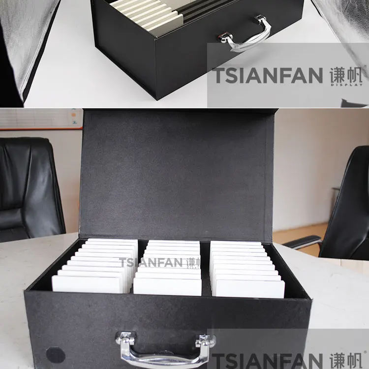 Tile Sample Case Boxes For Marble Samples Quartz Stone Sample Display Tsianfan 10 Capacity Tile Show Box