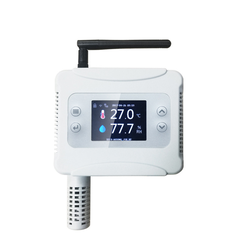 2 in 1 Wall Mounted Digital 2.4G Wireless WIFI Temperature And Humidity Sensor